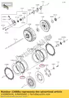 130880604, Kawasaki, 01 placa de fricción kawasaki  450 2021, Nuevo