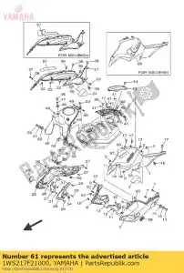 yamaha 1WS217F21000 grafisch, 2 - Onderkant