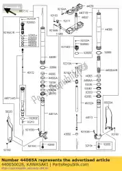 Here you can order the bushing-front fork,guide from Kawasaki, with part number 440650028: