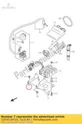 Aquí puede pedir soporte, pie recto de Suzuki , con el número de pieza 3283018H20:
