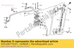 Here you can order the no description available at the moment from Honda, with part number 43510KTYD31: