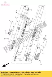 Here you can order the front fork assy (l. H) from Yamaha, with part number 17D231022000: