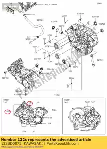 Kawasaki 132BD0875 bolt-flanged-small - Bottom side