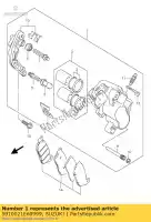 5910021E60999, Suzuki, caliper assy,fr suzuki an burgman  a an650a executive an650aaz 650 , New