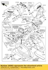 kawasaki 350630155 sztyca boczna, cnt vn1600-d1h - Dół