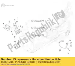 Aqui você pode pedir o h. V. Suporte de bobina em Piaggio Group , com o número da peça 1D001206: