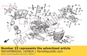 Honda 90030MBA000 bolt assy,special - Bottom side