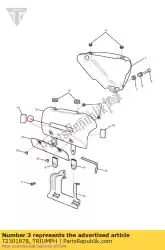 Qui puoi ordinare decalcomanie lateralicr da Triumph , con numero parte T2301878: