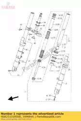 Here you can order the front fork assy (l. H) from Yamaha, with part number 4S8231020000: