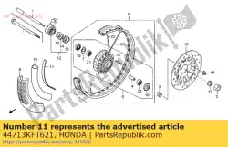 Aquí puede pedir aleta, neumático de Honda , con el número de pieza 44713KFT621: