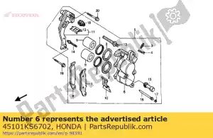 Honda 45101KS6702 compasso de calibre, corpo fr. - Lado inferior