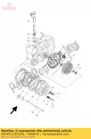 5WXE61502000, Yamaha, engrenagem acionada primária yamaha dt tzr 50 2005 2006 2007 2008 2009 2010 2011, Novo