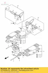 voetensteun, p van Suzuki, met onderdeel nummer 4370006J10, bestel je hier online: