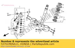 koffer, demper van Honda, met onderdeel nummer 53701MENA11, bestel je hier online: