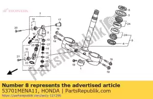 Honda 53701MENA11 koffer, demper - Onderkant