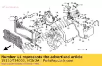 19130MT4000, Honda, verblijf, radiator boven honda vfr 750 1990 1991 1992 1994 1995 1996 1997, Nieuw