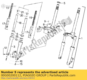 aprilia 00G00200112 nut - Upper side