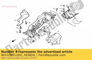 Honda 80105MFL000 b?otnik b, rr. - Górna strona