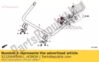 52320HR6A61, Honda, link comp., r. rr. stabilisator honda  420 500 520 2017 2018 2019 2020, Nieuw