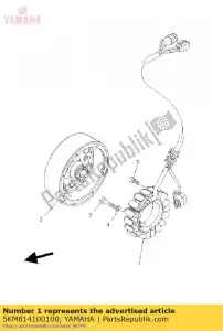 yamaha 5KM814100100 stator assy - Bottom side