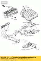 211750220, Kawasaki, unidade de controle eletrônico zx600r kawasaki zx 600 2009 2010, Novo