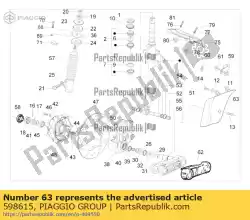 Tutaj możesz zamówić os? Ona przedniego zawieszenia od Piaggio Group , z numerem części 598615: