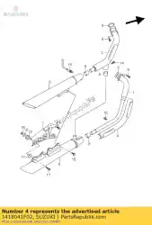 Here you can order the cover comp,exha from Suzuki, with part number 1418041F02: