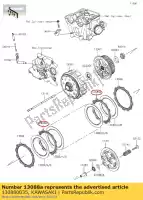 130880035, Kawasaki, fricção de placa kawasaki klx  r klx450r kfx450r klx450 450 , Novo