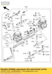 Qui puoi ordinare raccordo kle500-a6 da Kawasaki , con numero parte 920051325: