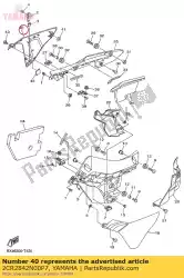 Ici, vous pouvez commander le couverture 2 (mdnm6) auprès de Yamaha , avec le numéro de pièce 2CR2842N00P7: