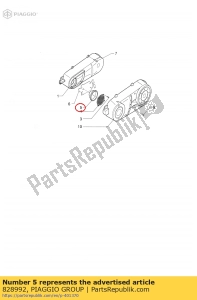 aprilia 828992 element ch?odz?cy pas - Dół