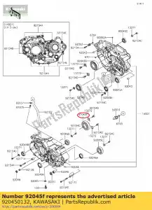 Kawasaki 920450132 roulement à billes - La partie au fond