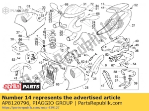 aprilia AP8120796 joint torique 3050 - La partie au fond