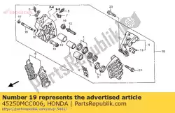 Ici, vous pouvez commander le aucune description disponible pour le moment auprès de Honda , avec le numéro de pièce 45250MCC006: