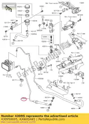 Qui puoi ordinare tubo-freno, rr m / cilindro ex300 da Kawasaki , con numero parte 430950695: