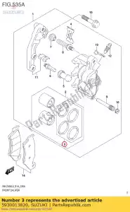 Suzuki 5930013820 conjunto de vedação, pistão - Lado inferior