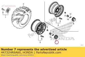 honda 44732HR6A60 cap wheel center - Bottom side