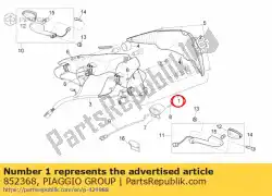 Ici, vous pouvez commander le feu arrière auprès de Piaggio Group , avec le numéro de pièce 852368: