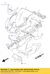 suzuki 9441002F20Y7H os?ona boczna r - Dół