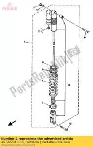 Yamaha 4GT222010000 damper sub assy - Bottom side