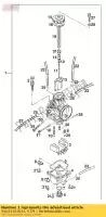 54631101044, KTM, carburador keihin pwk 39 '94 ktm egs exc mxc six sx 250 300 360 1996 1997, Novo