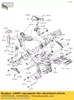 140930620, Kawasaki, 01 copertura,telaio,sinistra kawasaki  900 2018 2019 2020 2021, Nuovo