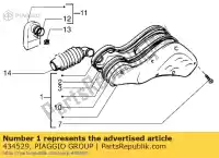 434529, Piaggio Group, Filtro dell'aria gilera piaggio easy zip 50 1995 1996 1998, Nuovo