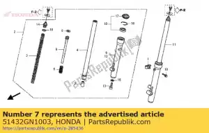 Honda 51432GN1003 pezzo, blocco olio (showa) - Il fondo