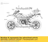 B045488, Piaggio Group, décalque de garde-boue avant central derbi senda zdpka 125 2013 2016, Nouveau