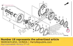 Aquí puede pedir perno, brida especial, 5x8 de Honda , con el número de pieza 90083KFL850: