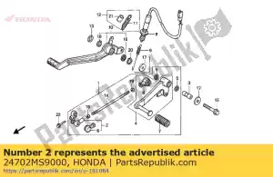 Honda 24702MS9000 brazo comp., cambio - Lado inferior