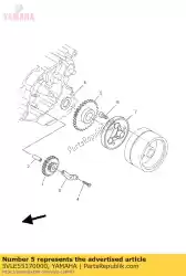 Aquí puede pedir engranaje, tensor 2 de Yamaha , con el número de pieza 5VLE55170000: