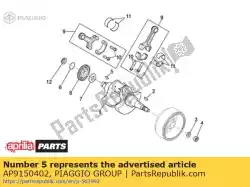 Aqui você pode pedir o chave de transmissão 4x6,5 em Piaggio Group , com o número da peça AP9150402: