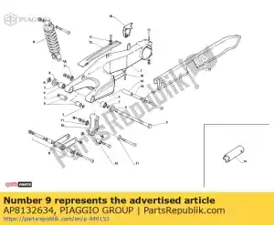 Piaggio Group AP8132634 biella singola - Lato sinistro